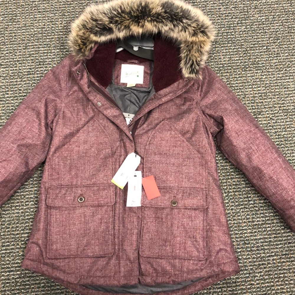 Woolrich Bitter Chill Wool Loft Jacket- wine